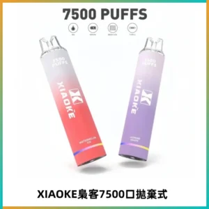 XIAOKE梟客7500Puffs跑馬燈拋棄式電子煙 可發光一次性