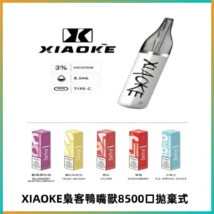 梟客XIAOKE8500口拋棄式一次性電子煙 口紅款高顏值設計